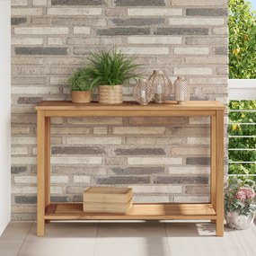 vidaXL Τραπέζι κονσόλας Καφέ 110 x 40 x 45 cm Μασίφ ξύλο teak
