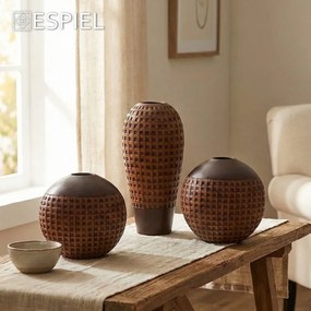 ΒΑΖΟ ΑΝΑΓΛ. ΚΑΦΕ ΠΟΛΥΡΕΖ. 33.5 x 11 x 35ΕΚ