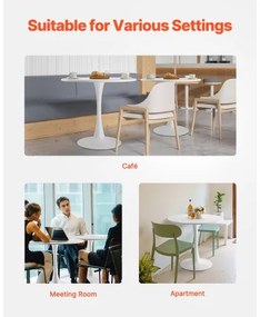 VEVOR 31.5 in Round Dining Table Wood Kitchen Table for 2-4 Person (Only Table)