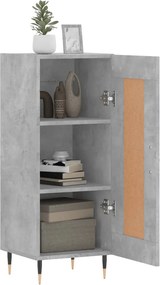 vidaXL Ντουλάπι Γκρι Σκυροδέματος 34,5x34x90 εκ. Επεξεργασμένο Ξύλο