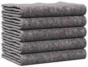 vidaXL Κουβέρτες Μετακόμισης 5 pcs Γκρι 150 x 200 cm ύφασμα