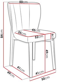 Καρέκλα Bene S106-Gkri