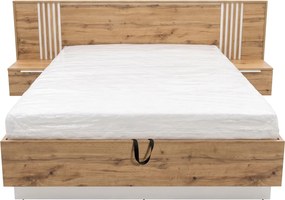 Κρεβάτι Bali Lux-Φυσικό – Λευκό
