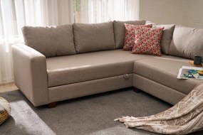 Corner Sofa-Bed Aly Right - Beige Beige