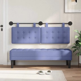 vidaXL Κεφαλάρι κρεβατιού κρεμαστό Μπλε τζην Ύφασμα