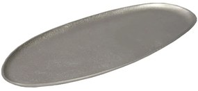 Διακοσμητικός Δίσκος Mandy 023965 59x27x1cm Silver Αλουμίνιο
