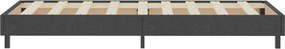 vidaXL Κρεβάτι Boxspring Σκούρο Γκρι 100 x 200 εκ. Υφασμάτινο