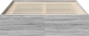 vidaXL Πλαίσιο Κρεβατιού Γκρι Sonoma 120x200 εκ.