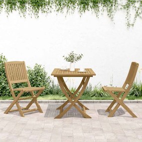 vidaXL Καρέκλες Κήπου Πτυσσόμενες 2 τεμ 57x48,5x90 εκ. Μασίφ Ακακία