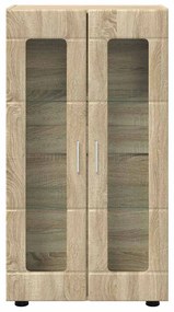 vidaXL Πλαϊνό γραφείο με ράφι FLORIN Δρύς Sonoma 55,5 x 29 x 103 εκ