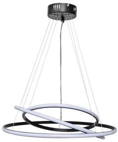 Κρεμαστό Φωτιστικό Οροφής LED 80W 3CCT Cronos-50 Heronia Lighting 01-0358 Μαύρο