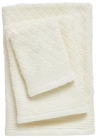 Πετσέτες Best 0684 (Σετ 3τμχ) Ivory Das Home Σετ Πετσέτες 100% Βαμβάκι