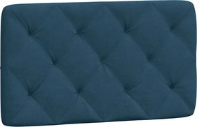 vidaXL Κρεβάτι με Στρώμα Μπλε 80 x 200 εκ. Βελούδινος