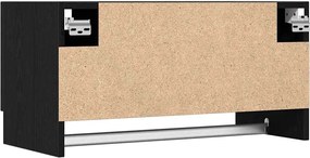 vidaXL Ντουλάπι Μαύρη Οξυά 70 x 32,5 x 35 cm Επεξεργασμένο ξύλο