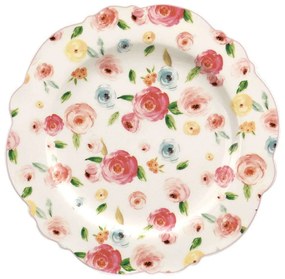 Πιάτο Ρηχό Primavera 28.096.01 Φ27cm Purple-Multi Cryspo Trio Porcelain