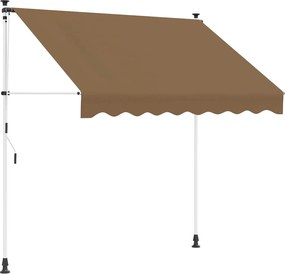 vidaXL Χειροκίνητη Ανακλινόμενη Σκίαση Μπεζ 350 cm