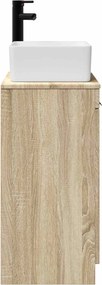 vidaXL Καθρέφτης μπάνιου με νιπτήρα Sonoma Δρυς 54 x 35 x 83 εκ
