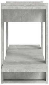 vidaXL Βιβλιοθήκη Ραφιέρα Γκρι Σκυρ. 100x30x51 εκ. Επεξεργασμένο Ξύλο