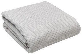 Κουβέρτα Μονή 160x220 Πικέ Sunshine Home Cotton Light Grey