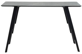 Κονσόλα Lifo pakoworld MDF ανθρακί cement-μαύρο 120x40x75εκ