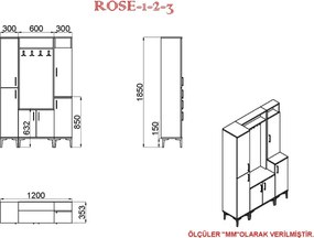 Stewehome Μοντέρνα ντουλάπα παπουτσοθήκη (Λευκό) 120x185x185 cm