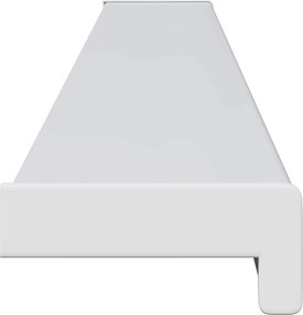 vidaXL Σαβανωτό Παραθύρου Λευκό 120 x 15 x 4,5 εκ. PVC