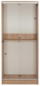ΝΤΟΥΛΑΠΑ ΣΥΡΟΜΕΝΗ ADLER ΜΕΛΑΜΙΝΗΣ 90x45x210Yεκ. SONAMA OAK 2ΦΥΛΛΗ HM2436.01