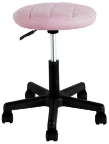 Σκαμπό Γραφείου ArteLibre THESTIA Ροζ Ύφασμα 36.5x37.5x43-54.5cm