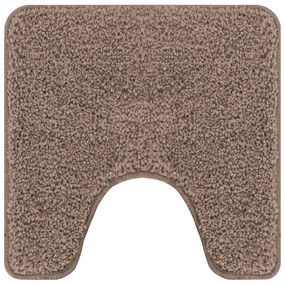 vidaXL Πατάκι Μπάνιου U-Shaped Καφέ 50x50 εκ Πολυπροπυλένιο Αντιολισθητικό
