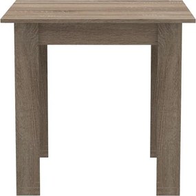 Τραπέζι Manka I μελαμίνη σε καρυδί απόχρωση 80x80x77εκ 80x80x77 εκ.