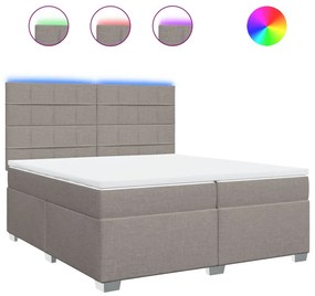 ΚΡΕΒΑΤΙ BOXSPRING ΜΕ ΣΤΡΩΜΑ TAUPE 200X200 ΕΚ. ΥΦΑΣΜΑΤΙΝΟ 3292899