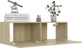 vidaXL Έπιπλα Τηλεόρασης Σετ 8 Τεμαχίων Sonoma Δρυς από Επεξ. Ξύλο
