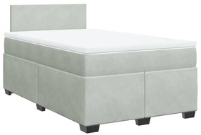 ΚΡΕΒΑΤΙ BOXSPRING ΜΕ ΣΤΡΩΜΑ ΑΝΟΙΧΤΟ ΓΚΡΙ 120X200 ΕΚ. ΒΕΛΟΥΔΙΝΟ 3288576