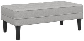 vidaXL Παγκάκι Cloud Γκρι 113x57x39 εκ. Υφάσματος