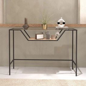 Κονσόλα Lala 706CLN1187 100x30x76cm Oak-Black
