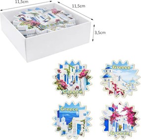 Σετ σουβέρ Greece 4τμχ - Coaster set 4pcs