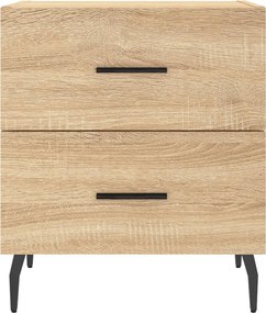 vidaXL Κομοδίνα 2 τεμ. Sonoma Δρυς 40 x 35 x 47,5 εκ. Επεξεργ. Ξύλο