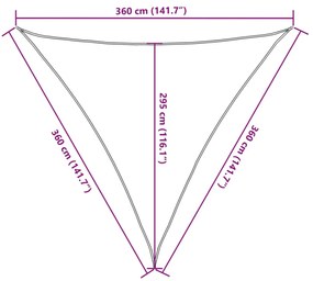 ΠΑΝΙ ΣΚΙΑΣΗΣ ΚΑΦΕ 3,6 X 3,6 X 3,6 Μ. ΑΠΟ HDPE 160 ΓΡ./Μ² 311803