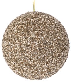 Χριστουγεννιάτικη Μπάλα Polyfoam Σαμπανί Glitter 10εκ. iliadis 83508