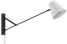 Φωτιστικό Επίτοιχο Eglo 900865 FORCADET Μαύρο Ματ (Black Mat)|Γκρι (Grey)