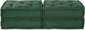 vidaXL Μονάδα Μοντέρνου Καναπέ 2 pcs Πράσινο 140 x 70 x 36 εκ Ύφασμα