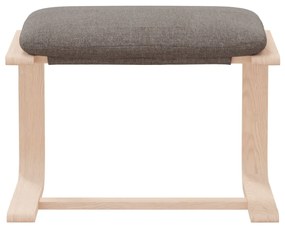 vidaXL Υποπόδιο Taupe 51 x 41 x 40 εκ. Υφασμάτινο