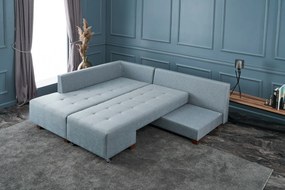 Corner Sofa-Bed Manama Corner Sofa Bed Left - Light Blue Light Blue