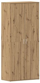 vidaXL Ντουλάπα Παπουτσιών Καφέ 80 x 39 x 180 εκ Επεξεργασμένο ξύλο