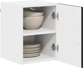 vidaXL Πάνελ πλυντηρίου πιάτων Kalmar 2 pcs Μαύρο Επεξεργασμένο Ξύλο