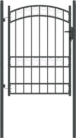 vidaXL Πύλη Φράχτη EMMEN 170 x 100 εκ. Ατσάλι με Επικάλυψη Πούδρας