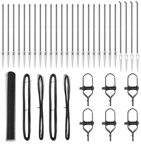 vidaXL Στύλος Περιφράξεων Γκρι