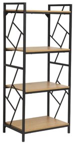 Ραφιέρα FL1617 Μεταλλική με 4 Ράφια Fylliana Sonoma 60x40x140 εκ. 60x40x140 εκ.