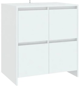 vidaXL Μπουφές Λευκός 70x41x75 εκ. από Επεξεργασμένο Ξύλο