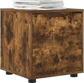 vidaXL Ντουλάπι Μπάνιου Καπνιστό Δρύς 40,5 x 40 x 44 εκ